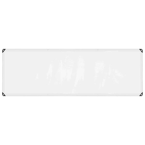 vidaXL Clear Tarpaulin with Eyelets 3.3x9.8' Polyethylene