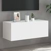 vidaXL TV Wall Cabinet White Engineered wood Small TV Wall Cabinet