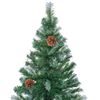 vidaXL Artificial Christmas Tree Green 70.87 in PVC and Steel