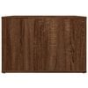 vidaXL Bedside Table Brown Oak Engineered Wood Standard Rectangular