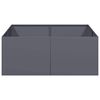 vidaXL Planter Anthracite Cold-rolled steel 39.4 x 39.4 x 15.7 in