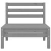 vidaXL Garden Lounge Set Grey Solid pinewood Standard Modular
