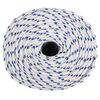 vidaXL Boat Rope White 0.39 " 328.1 ' Polypropylene