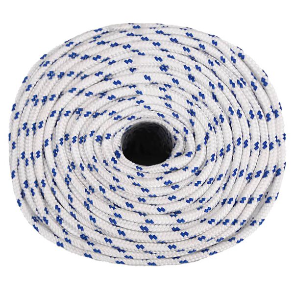 vidaXL Boat Rope White 0.39 " 328.1 ' Polypropylene