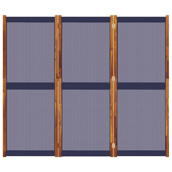 vidaXL 3-Panel Room Divider Dark Blue 82.7"x70.9"