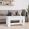 vidaXL Coffee Table High gloss white Engineered wood Medium