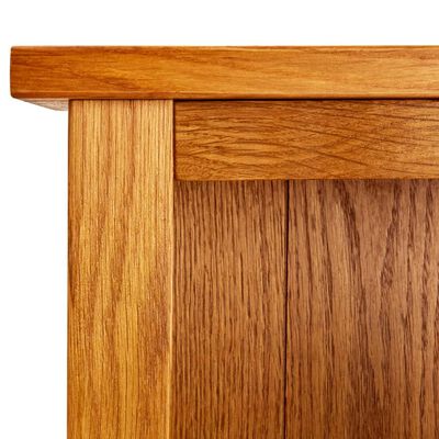 vidaXL 7-Tier Bookcase 23.6"x8.7"x78.7" Solid Oak Wood