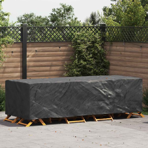 vidaXL Furniture Cover Plain Black 106.30 x 43.31 x 27.56 in 420D