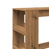 vidaXL Bar Table with Racks Artisan Oak 35.4x15.7x40.7" Engineered Wood