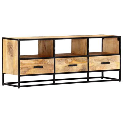 vidaXL TV Cabinet 47.2"x11.8"x17.7" Solid Mango Wood