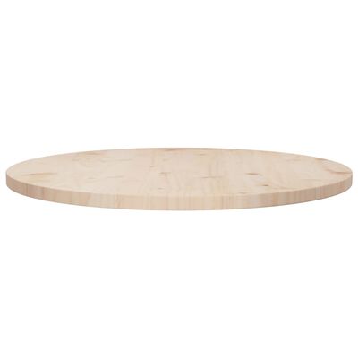 vidaXL Table Top Ø27.6"x1" Solid Wood Pine