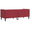 vidaXL Chesterfield Sofa 3-Seater Wine Red Faux Leather
