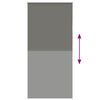 vidaXL Roller Blind Grey 100% Polyester, Aluminum top rail 37.4 x 90.6 in