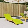 vidaXL Sun Lounger Cushion Bright Green Oxford Fabric (100% Polyester)