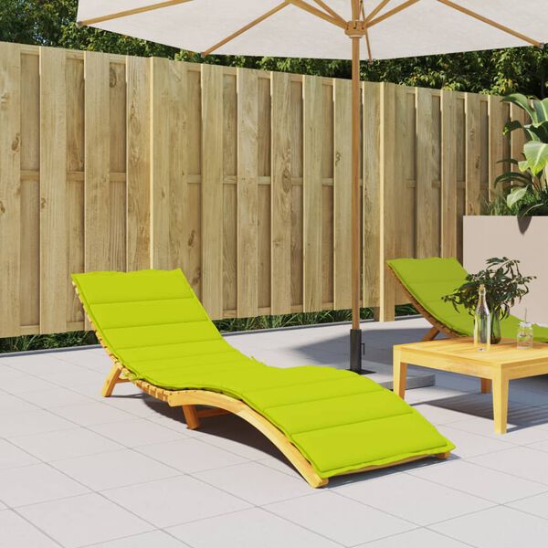 vidaXL Sun Lounger Cushion Bright Green Oxford Fabric (100% Polyester)
