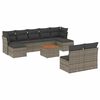 vidaXL Garden Sofa Set Grey