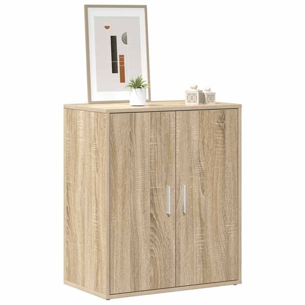 vidaXL Shoe Cabinet Sonoma oak Engineered wood Compact