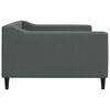 vidaXL Day Bed Dark Gray Polyester, Metal, Solid Wood, Plywood Twin