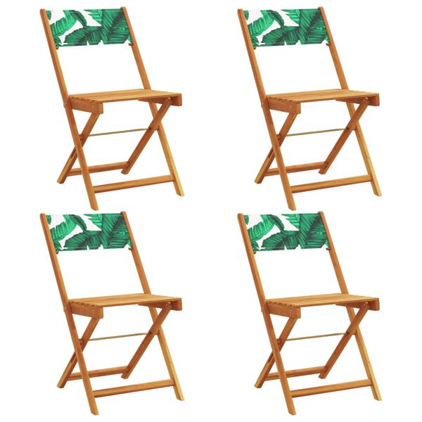 vidaXL Garden Chair Set of 4 Green