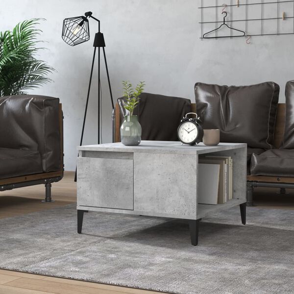 vidaXL Coffee Table Concrete Grey Engineered Wood Medium Coffee Table