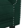 vidaXL Sofa Dark Green Velvet (100% polyester), plywood, solid wood