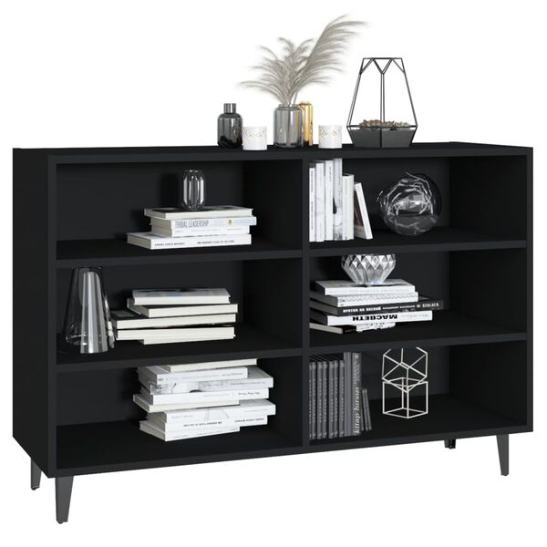vidaXL Sideboard Black 40.7"x13.8"x27.6" Engineered Wood