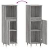 vidaXL Bathroom Cabinet Grey Sonoma Engineered Wood Tall