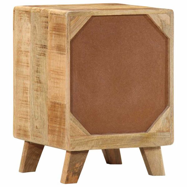 vidaXL Bedside Cabinet Set of 2 Mango Solid rough mango wood Medium