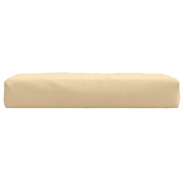 vidaXL Pallet Cushion Melange beige 100% polyester, foam fiber