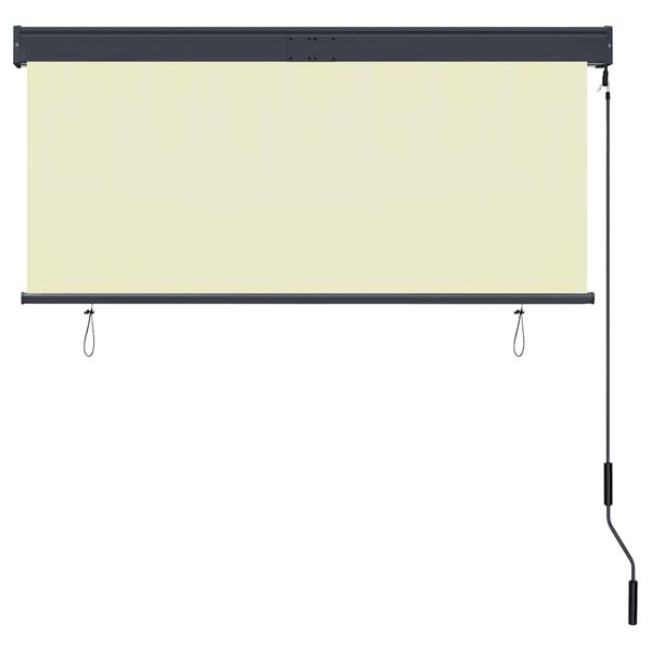 vidaXL Outdoor Roller Blind 55.1"x98.4" Cream