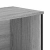 vidaXL Bookcase Grey Sonoma Engineered wood, Metal Slim Bookcase