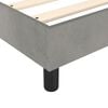 vidaXL Bed Frame Light Grey Velvet, plywood, engineered wood King