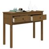 vidaXL Console Table Honey Brown Solid pine wood Medium Console Table