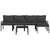 vidaXL Garden Lounge Set Black, Grey