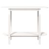 vidaXL Console Table White Solid Pine Wood Medium Console Table