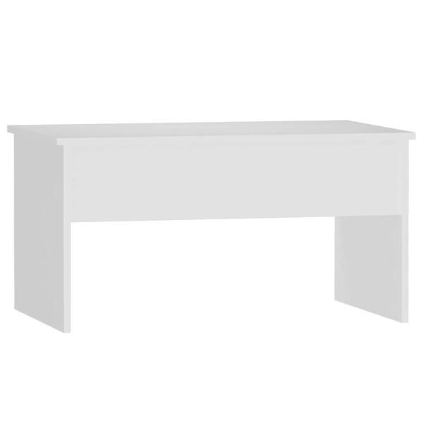 vidaXL Coffee Table White Engineered wood Medium Height-Adjustable