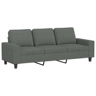 vidaXL 4 Piece Sofa Set Dark Gray Fabric