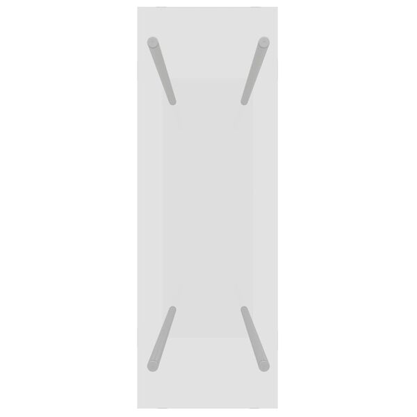 vidaXL Firewood Rack Transparent 31.5x13.8x39.4" Tempered Glass