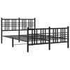 vidaXL Bed Frame Metal Bed Frame Rectangular Durable Black Bed Frame