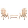 vidaXL Garden Lounge Set Natural Wood Solid spruce wood Medium Durable