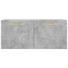vidaXL Wall Cabinet Concrete Grey Engineered Wood Medium Wall Cabinet