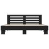 vidaXL Bed Frame Black Engineered Wood and Metal Super King Durable