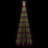 vidaXL Christmas Cone Tree Colorful Powder-coated steel Large