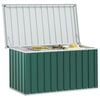 vidaXL Storage Box Green Galvanized steel, plastic 50.8 x 26.4 x 25.6 in