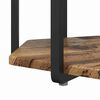 vidaXL Side Table Set 2 pcs Old wood and Black 19.7" x 19.7" x 19.9