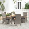vidaXL Garden Dining Set Gray