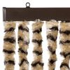 vidaXL Fly Curtain Beige and Brown 39.4x78.7" Chenille