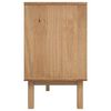 vidaXL Sideboard Brown and white Solid pine wood, engineered wood Medium