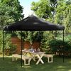 vidaXL Foldable Party Tent Pop-Up Black 115.0x115.0x124.0"