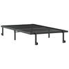 vidaXL Bed Frame Black Steel Single Foldable Bed Frame Rectangular